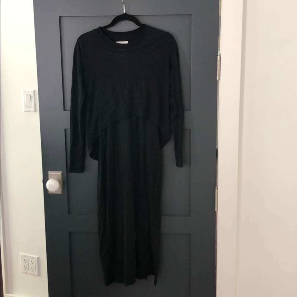 Legoe Heritage double layer maternity midi dress